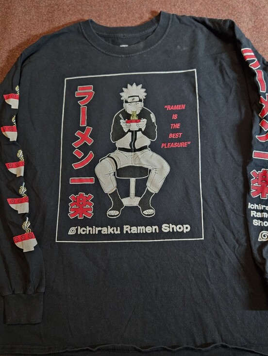 Ripple Junction Other - Naruto Shippuden Ichiraku Ramen Shop Long-sleeve Black Shirt Size L Y2K Vintage